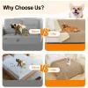 imageSmiry Waterproof Dog Blanket 30x70 Inch Soft Pet Bed Cover Reversible Washable Sofa Couch Furniture Protector for Small Medium Large Dog Puppy Cat TaupeBeigeCamelBeige