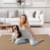 imageSmiry Waterproof Dog Blanket 30x70 Inch Soft Pet Bed Cover Reversible Washable Sofa Couch Furniture Protector for Small Medium Large Dog Puppy Cat TaupeBeigeCamelBeige