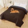 imageSmiry Waterproof Dog Blanket 30x70 Inch Soft Pet Bed Cover Reversible Washable Sofa Couch Furniture Protector for Small Medium Large Dog Puppy Cat TaupeBeigeChocolateDark Grey