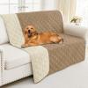 imageSmiry Waterproof Dog Blanket 30x70 Inch Soft Pet Bed Cover Reversible Washable Sofa Couch Furniture Protector for Small Medium Large Dog Puppy Cat TaupeBeigeCamelBeige
