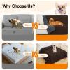 imageSmiry Waterproof Dog Blanket 30x70 Inch Soft Pet Bed Cover Reversible Washable Sofa Couch Furniture Protector for Small Medium Large Dog Puppy Cat TaupeBeigeChocolateDark Grey