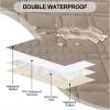 imageSmiry Waterproof Dog Blanket 30x70 Inch Soft Pet Bed Cover Reversible Washable Sofa Couch Furniture Protector for Small Medium Large Dog Puppy Cat TaupeBeigeTaupeBeige