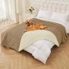 imageSmiry Waterproof Dog Blanket 30x70 Inch Soft Pet Bed Cover Reversible Washable Sofa Couch Furniture Protector for Small Medium Large Dog Puppy Cat TaupeBeigeCamelBeige