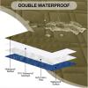 imageSmiry Waterproof Dog Blanket 30x70 Inch Soft Pet Bed Cover Reversible Washable Sofa Couch Furniture Protector for Small Medium Large Dog Puppy Cat TaupeBeigeGreenNavy