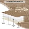 imageSmiry Waterproof Dog Blanket 30x70 Inch Soft Pet Bed Cover Reversible Washable Sofa Couch Furniture Protector for Small Medium Large Dog Puppy Cat TaupeBeigeCamelBeige