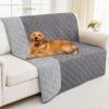 imageSmiry Waterproof Dog Blanket 30x70 Inch Soft Pet Bed Cover Reversible Washable Sofa Couch Furniture Protector for Small Medium Large Dog Puppy Cat TaupeBeigeGreyLight Grey