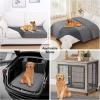 imageSmiry Waterproof Dog Blanket 30x70 Inch Soft Pet Bed Cover Reversible Washable Sofa Couch Furniture Protector for Small Medium Large Dog Puppy Cat TaupeBeigeGreyDark Grey