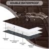 imageSmiry Waterproof Dog Blanket 30x70 Inch Soft Pet Bed Cover Reversible Washable Sofa Couch Furniture Protector for Small Medium Large Dog Puppy Cat TaupeBeigeChocolateDark Grey