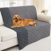 imageSmiry Waterproof Dog Blanket 30x70 Inch Soft Pet Bed Cover Reversible Washable Sofa Couch Furniture Protector for Small Medium Large Dog Puppy Cat TaupeBeigeGreyDark Grey