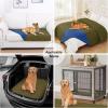 imageSmiry Waterproof Dog Blanket 30x70 Inch Soft Pet Bed Cover Reversible Washable Sofa Couch Furniture Protector for Small Medium Large Dog Puppy Cat TaupeBeigeGreenNavy
