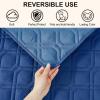 imageSmiry Waterproof Dog Blanket 30x70 Inch Soft Pet Bed Cover Reversible Washable Sofa Couch Furniture Protector for Small Medium Large Dog Puppy Cat TaupeBeigeNavyBlue