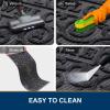 imageSmiry Welcome Door Mat Outside Entrance Heavy Duty Trap Dirt and Moisture Easy Clean Low Profile Patio Porch Indoor Outdoor Front Doormat for Entry 295x17 Inch BlackWelcomeGreyWelcome