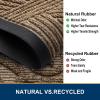 imageSmiry Welcome Door Mat Outside Entrance Heavy Duty Trap Dirt and Moisture Easy Clean Low Profile Patio Porch Indoor Outdoor Front Doormat for Entry 295x17 Inch BlackWelcomeBrownGeometric
