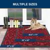 imageSmiry Welcome Door Mat Outside Entrance Heavy Duty Trap Dirt and Moisture Easy Clean Low Profile Patio Porch Indoor Outdoor Front Doormat for Entry 295x17 Inch BlackWelcomeBurgundyWelcome