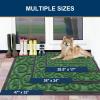 imageSmiry Welcome Door Mat Outside Entrance Heavy Duty Trap Dirt and Moisture Easy Clean Low Profile Patio Porch Indoor Outdoor Front Doormat for Entry 295x17 Inch BlackWelcomeGreenWelcome