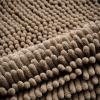 imageSmiry Bathroom Rugs Set 2 Piece Soft Absorbent Chenille Bath Mat and UShaped Toilet Rug Set Non Slip Shaggy Bath Carpet for Tub Shower and Floor 30x2024x20 BlackCamel