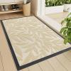 imageSmiry Front Door Mat Indoor Outdoor Entrance Heavy Duty Natural Rubber Trap Dirt and Moisture NonSlip Doormats Low Profile Easy Clean Patio Porch Entryway Mat 295x17 NavyBeige