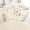 imageSmiry Waterproof Couch Cushion Covers Stretch Jacquard Thick Sofa Cushion Covers Washable Seat Slipcover Elastic Furniture Protector for Pets Kid 3PC GreyBeige