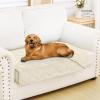 imageSmiry Waterproof Dog Bed Cover Blanket 30x70 Soft Reversible Pet Blanket Washable Leakproof Cats Dogs Couch Cover for Sofa Couch Furniture CamelBeigeBeigeBeige