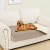 imageSmiry Waterproof Dog Bed Cover Blanket Soft Reversible Pet Blanket Washable Leakproof Cats Dogs Couch Cover for Sofa Couch Furniture 40x50 Inch GreenNavyTaupeBeige