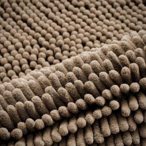 imageSmiry Bathroom Rugs Set 2 Piece Soft Absorbent Chenille Bath Mat and UShaped Toilet Rug Set Non Slip Shaggy Bath Carpet for Tub Shower and Floor 30x2024x20 BlackCamel