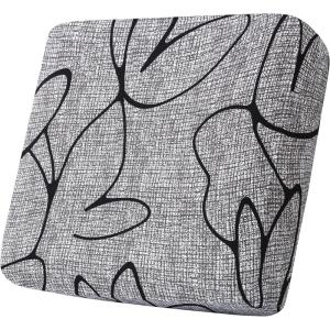 imageSmiry Printed Couch Cushion Covers Stretch Soft Couch Covers for Sofa Washable NonSlip Sofa Slipcover Furniture Protector for Indoor and Outdoor 3 Pack Dark GreyGrey and Black