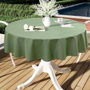 imageSmiry Rectangle Table Cloth Linen Textured Waterproof Spillproof AntiWrinkle Burlap Tablecloth Washable Decorative Fabric Table Cover for Dining Party Banquet 52 x 70 Inch BeigeOlive Green