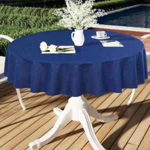 imageSmiry Rectangle Table Cloth Linen Textured Waterproof Spillproof AntiWrinkle Burlap Tablecloth Washable Decorative Fabric Table Cover for Dining Party Banquet 52 x 70 Inch BeigeIndigo