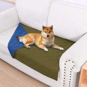 imageSmiry Waterproof Dog Blanket 30x70 Inch Soft Pet Bed Cover Reversible Washable Sofa Couch Furniture Protector for Small Medium Large Dog Puppy Cat TaupeBeigeGreenNavy