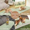 imageSmiry Couch Cover for Dogs Washable Non Slip Fuzzy Pet Couch Covers for 3 Cushion Sofa Pet Friendly Thick Soft Sofa Slipcovers Cushion Protector Green 276quot x 59quotGreen