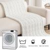 imageSmiry Couch Cover for Dogs Washable Non Slip Fuzzy Pet Couch Covers for 3 Cushion Sofa Pet Friendly Thick Soft Sofa Slipcovers Cushion Protector Green 276quot x 59quotWhite