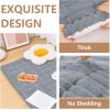 imageSmiry Couch Cover for Dogs Washable Non Slip Fuzzy Pet Couch Covers for 3 Cushion Sofa Pet Friendly Thick Soft Sofa Slipcovers Cushion Protector Green 276quot x 59quotGrey
