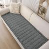 imageSmiry Couch Cover for Dogs Washable Non Slip Fuzzy Pet Couch Covers for 3 Cushion Sofa Pet Friendly Thick Soft Sofa Slipcovers Cushion Protector Green 276quot x 59quotDark Grey