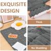 imageSmiry Couch Cover for Dogs Washable Non Slip Fuzzy Pet Couch Covers for 3 Cushion Sofa Pet Friendly Thick Soft Sofa Slipcovers Cushion Protector Green 276quot x 59quotDark Grey