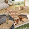 imageSmiry Couch Cover for Dogs Washable Non Slip Fuzzy Pet Couch Covers for 3 Cushion Sofa Pet Friendly Thick Soft Sofa Slipcovers Cushion Protector Green 276quot x 59quotCamel