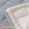 imageSmiry Couch Cover for Dogs Washable Non Slip Fuzzy Pet Couch Covers for 3 Cushion Sofa Pet Friendly Thick Soft Sofa Slipcovers Cushion Protector Green 276quot x 59quotGrey