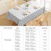 imageSmiry Fall Rectangle Table Cloth Waterproof Vinyl Tablecloth with Flannel Backing Wipeable Autumn Pumpkin Plastic Tablecloths for Harvest and Thanksgiving Parties 60quotx84quot Black ampamp OrangeWhite