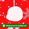 imageSmiry Fall Rectangle Table Cloth Waterproof Vinyl Tablecloth with Flannel Backing Wipeable Autumn Pumpkin Plastic Tablecloths for Harvest and Thanksgiving Parties 60quotx84quot Black ampamp OrangeWhite  Red