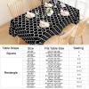 imageSmiry Fall Rectangle Table Cloth Waterproof Vinyl Tablecloth with Flannel Backing Wipeable Autumn Pumpkin Plastic Tablecloths for Harvest and Thanksgiving Parties 60quotx84quot Black ampamp OrangeBlack