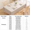 imageSmiry Fall Rectangle Table Cloth Waterproof Vinyl Tablecloth with Flannel Backing Wipeable Autumn Pumpkin Plastic Tablecloths for Harvest and Thanksgiving Parties 60quotx84quot Black ampamp OrangeKhaki