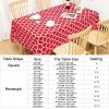 imageSmiry Fall Rectangle Table Cloth Waterproof Vinyl Tablecloth with Flannel Backing Wipeable Autumn Pumpkin Plastic Tablecloths for Harvest and Thanksgiving Parties 60quotx84quot Black ampamp OrangeRed