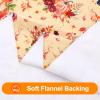 imageSmiry Fall Rectangle Table Cloth Waterproof Vinyl Tablecloth with Flannel Backing Wipeable Autumn Pumpkin Plastic Tablecloths for Harvest and Thanksgiving Parties 60quotx84quot Black ampamp OrangeYellow