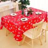 imageSmiry Fall Rectangle Table Cloth Waterproof Vinyl Tablecloth with Flannel Backing Wipeable Autumn Pumpkin Plastic Tablecloths for Harvest and Thanksgiving Parties 60quotx84quot Black ampamp OrangeWhite  Red