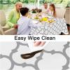 imageSmiry Fall Rectangle Table Cloth Waterproof Vinyl Tablecloth with Flannel Backing Wipeable Autumn Pumpkin Plastic Tablecloths for Harvest and Thanksgiving Parties 60quotx84quot Black ampamp OrangeGrey