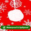 imageSmiry Fall Rectangle Table Cloth Waterproof Vinyl Tablecloth with Flannel Backing Wipeable Autumn Pumpkin Plastic Tablecloths for Harvest and Thanksgiving Parties 60quotx84quot Black ampamp OrangeChristmas Red