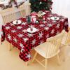 imageSmiry Fall Rectangle Table Cloth Waterproof Vinyl Tablecloth with Flannel Backing Wipeable Autumn Pumpkin Plastic Tablecloths for Harvest and Thanksgiving Parties 60quotx84quot Black ampamp OrangeBlack  Red