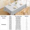 imageSmiry Fall Rectangle Table Cloth Waterproof Vinyl Tablecloth with Flannel Backing Wipeable Autumn Pumpkin Plastic Tablecloths for Harvest and Thanksgiving Parties 60quotx84quot Black ampamp OrangeWhite