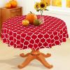 imageSmiry Fall Rectangle Table Cloth Waterproof Vinyl Tablecloth with Flannel Backing Wipeable Autumn Pumpkin Plastic Tablecloths for Harvest and Thanksgiving Parties 60quotx84quot Black ampamp OrangeRed