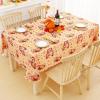 imageSmiry Fall Rectangle Table Cloth Waterproof Vinyl Tablecloth with Flannel Backing Wipeable Autumn Pumpkin Plastic Tablecloths for Harvest and Thanksgiving Parties 60quotx84quot Black ampamp OrangeYellow