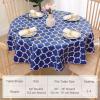 imageSmiry Fall Rectangle Table Cloth Waterproof Vinyl Tablecloth with Flannel Backing Wipeable Autumn Pumpkin Plastic Tablecloths for Harvest and Thanksgiving Parties 60quotx84quot Black ampamp OrangeNavy Blue